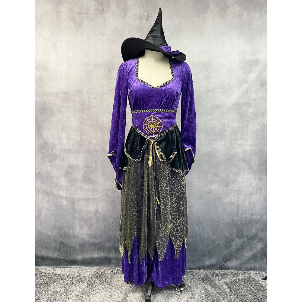 Forum Novelties Womens 2-in-1 Witch Renaissance Costume OS 14/16 Purple Cosplay